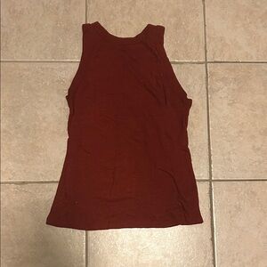 Women's Sleeveless Top - Rust Red